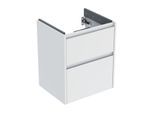 Geberit Renova Plan Waschtisch-Unterschrank 504025001 2 Schubladen, Korpus/Front weiß / lackiert seidenmatt, Breite 50,4 cm