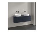 Villeroy und Boch Antao Waschtisch-Unterschrank K24110HG 120x36x50cm, Waschbeckenplattenfarbe Lack, midnight blue matt lacquer