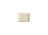 Bette BetteSupra Duschwanne 5710-001T 90x70x6,5cm, Wannenträger, pergamon