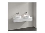 Villeroy und Boch Antao Waschtisch-Unterschrank K13050GF 120x19x50cm, Hahnloch, Waschbeckenplattenfarbe Lack, glossy white lacquer