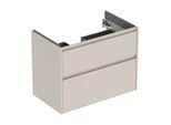 Geberit Renova Plan Waschtisch-Unterschrank 504030DB1 2 Schubladen, Korpus/Front sandgrau / lackiert seidenmatt, Breite 79,4 cm