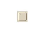 Bette BetteSupra Duschwanne 5820-001T 80x80x6,5cm, Wannenträger, pergamon