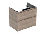 Geberit Renova Plan Waschtisch-Unterschrank 504029JR1 2 Schubladen, Korpus/Front Nussbaum / Melamin Holzstruktur, Breite 69,3 cm