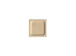 Bette BetteSupra Duschwanne 5820-003T 80x80x6,5cm, Wannenträger, bahamabeige