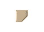Bette BetteCaro Duschwanne 7219-003 100x100x3,5cm, bahamabeige