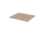 Bette BetteAqua Einbau-Waschtisch A070-425HLW1 60x49,5cm, HLW1, greige