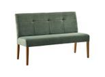 Cantus Sitzbank, Grün, Eiche, Holz, Textil, Eiche, massiv, 3-Sitzer, 140x92x66 cm, Fsc, Esszimmer, Bänke, Sitzbänke