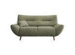 Mid.you 2-Sitzer-Sofa, Grün, Holz, Buche,Buche, Fichte, Kiefer, Füllung: Schaumstoff, 173x81x90 cm, Made in EU, Typenauswahl, Rücken echt, Armteil links, rechts, Wohnzimmer, Sofas & Couches, Sofas, 2-Sitzer Sofas