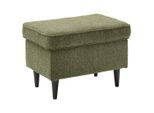 Mid.you Hocker, Olivgrün, Textil, rechteckig, 63x43x42 cm, Made in EU, Wohnzimmer, Hocker, Sitzhocker