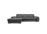 Livetastic , Anthrazit , Textil , Uni , Füllung: Schaumstoff , L-Form , 314x184 cm , Liegefunktion, seitenverkehrt erhältlich, Rücken echt, Armteil links, Armteil rechts ,