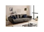 Livetastic , Braun , Textil , Füllung: Silikon,Silikon, Schaumstoffflocken,Silikon , 311x95x130 cm , Made in EU , Rücken echt , Wohnzimmer, Sofas & Couches, Sofas, Big Sofas
