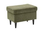 Mid.you , Olivgrün , Textil, Holzwerkstoff , rechteckig , 63x43x42 cm , Made in EU , Wohnzimmer, Hocker, Hocker