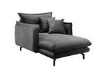 Livetastic , Grau , Textil , Füllung: Schaumstoff,Schaumstoff , 111x101x167 cm , Made in Europe , Wohnzimmer, Sessel, Polstersessel