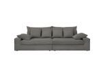 Livetastic , Grau , Textil , Füllung: Schaumstoff,Schaumstoff , 308x80x140 cm , Made in EU , Rücken echt, Armteil links, Armteil rechts , Wohnzimmer, Sofas & Couches, Sofas, Weitere Sofas, 4er Sofas
