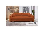Mid.you , Kupferfarben , Textil , 232x88x105 cm , Liegefunktion , Wohnzimmer, Sofas & Couches, Schlafsofas, Schlafsofas