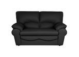 Livetastic , Schwarz , Leder , Echtleder , Rindleder , 150x92x85 cm , Made in EU , Lederauswahl, Rücken echt ,