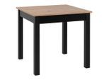 P & B , Schwarz, Eiche Artisan , Holzwerkstoff , quadratisch , 80x76.5x80 cm , ausziehbar ,