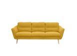 Livetastic , Gelb , Textil , Buche , 209x87x88 cm , Made in EU , Rücken echt ,