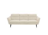 Livetastic , Creme , Textil , Buche , 209x87x88 cm , Made in EU , Rücken echt ,