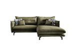 Livetastic , Grün , Textil , Füllung: Schaumstoff,Schaumstoff , L-Form , 255x180 cm , Made in Europe , Rücken echt, Armteil links, Armteil rechts , Wohnzimmer, Sofas & Couches, Wohnlandschaften, Ecksofas