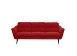 Livetastic , Rot , Textil , Buche , 209x87x88 cm , Made in EU , Rücken echt ,