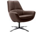 Trendmanufaktur , Braun , Leder , Echtleder , Anilinleder , 81x92x83 cm , Made in EU , Lederauswahl, Stoffauswahl , Esszimmer, Esszimmerstühle, Polsterstühle