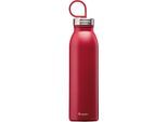 Isolierflasche ALADDIN "Chilled Thermavac", rot, H:28cm, Edelstahl, Trinkflaschen, Isolierflasche, auslaufsicher, Edeltahl in Trendfarben, 0,55 ml