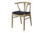 Stuhl HAMMEL FURNITURE "Freja, Massivholz Stuhl mit gepolstertem Sitz – komfortabel & robust", beige (, eiche natur geseift, eiche natur geseift, dunkelgrau), B:53cm H:75cm T:54cm, Massivholz, Stoff, Stühle, Stuhl, Massivholz, gepolsterte Sitzfläche, versch. Farbvarianten