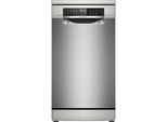 BOSCH Standgeschirrspüler "SPS6EMI21E", Energieeffizienz: B (A-G), silber (silberfarben), B:45cm H:84,5cm T:60cm, Geschirrspüler, Mit 3-fach Rack Matic & 2 Sprüharmen im Oberkorb
