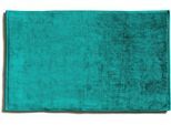 Badematte MÖVE "Bamboo", blau (ocean), H:1mm, Baumwolle, Viskose, Badematten, Badematte, Bambus-Zellstoff
