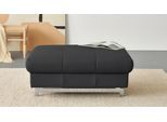 Hocker COTTA "Chef", schwarz, B:100cm H:46cm T:65cm, 64% Polyurethan, 25% Polyester, 11% Baumwolle, Hocker, Hocker, mit edlen Metallfüßen