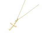 Kreuzkette SMART JEWEL "mit Anhänger Kreuz, Silber 925", gold, Halsketten, Damen, 45cm, Silber 925 (Sterlingsilber), Kreuzkette