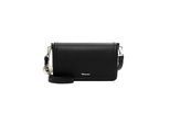 Umhängetasche TAMARIS "Umhängetasche TAS Kim", Mädchen, Gr. B/H/T: 24cm x 14cm x 4,5cm 0, schwarz (schwarz 100), Polyurethan, Taschen Umhängetasche