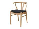 Stuhl HAMMEL FURNITURE "Freja, Massivholz Stuhl mit gepolstertem Sitz – komfortabel & robust", eiche geölt, eiche geölt, dunkelgrau, B:53cm H:75cm T:54cm, Massivholz, Stoff, Stühle, Stuhl, Massivholz, gepolsterte Sitzfläche, versch. Farbvarianten