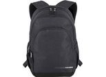 Laptoprucksack TRAVELITE "KICK OFF Reiserucksack", Gr. B/H/T: 31cm x 45cm x 16cm, grau (anthrazit), Polyester, unifarben, Basic, Rucksäcke Laptoprucksack