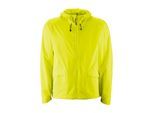 Regenjacke GONSO "Essential Rain Jacket", Herren, Gr. XXL, gelb, 100% Polyester, Jacken Regenjacke, Unisex wasserdichte Fahrradjacke, leichte Packaway Radjacke, Loose Fit