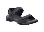 Sandale JOSEF SEIBEL "Arlo 02, granit", Herren, Gr. 42, grau (granit), Obermaterial: 100% Rindsleder Leather cow., Schuhe Sandale
