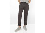 Chinohose BRAX "Style EVEREST", Herren, Gr. 24, Normalgrößen, grau (dunkelgrau), Web, 78% Baumwolle, 19% Lyocell, 3% Elasthan, Hosen Chinohose