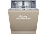 NEFF vollintegrierbarer Geschirrspüler "S255HTX06E", Energieeffizienz: C, weiß, neutral, B:59,8cm H:86,5cm T:55cm, Geschirrspüler, Info Light - erlischt bei Beendigung des Spülvorgangs, flexible Körbe, vollintegrierbarer Geschirrspüler