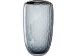 Tischvase LEONARDO "Dekovase BELLAGIO", grau (anthrazit), H:37cm Ø:20,8cm, Glas, Vasen, Tischvase, aus Glas, anthrazitfarben, handgefertigt