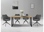 Esszimmerstuhl OTTO HOME "Tampa", grau (anthrazit), B:58cm H:86cm T:57cm, Stühle, Esszimmerstuhl, mit Drehfunktion 360 Grad