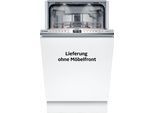 BOSCH vollintegrierbarer Geschirrspüler "SPV6EMX09E", Energieeffizienz: B, weiß, B:44,8cm H:81,5cm T:55cm, Geschirrspüler, Time Light - Restzeit wird auf Küchenboden projiziert, vollintegrierbarer Geschirrspüler