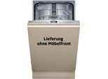 NEFF vollintegrierbarer Geschirrspüler "S853HKX20E", Energieeffizienz: E, silber (weiß, neutral), B:45cm H:82cm T:55cm, Geschirrspüler, Info Light - erlischt bei Beendigung des Spülvorgangs, flexible Körbe, vollintegrierbarer Geschirrspüler