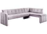 Essbank EXXPO - SOFA FASHION "Barista, bequem und elegant, hohe Bodenfreiheit", rosa (powder rose), B:245cm H:83cm T:159cm, Sitzbänke, Essbank, Eckbank Barista bequem und elegant, hochwertige Detailverarbeitung