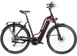 E-Bike KROSS "Trans Hybrid Prestige 630 28 Zoll lila - Shimano Mittelmotor" Gr. 51, lila (lila, schwarz), Elektrofahrräder, Damen, 51cm, 28 Zoll (71,12cm), E-Bike, SHIMANO 36 V/250 W DU-E6110, Mittelmotor