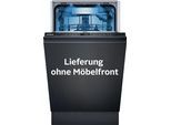 SIEMENS vollintegrierbarer Geschirrspüler "SR65ZX22ME", Energieeffizienz: C, silber (weiß), B:44,8cm H:81,5cm T:55cm, Geschirrspüler, Schnelle und clevere Reinigung dank varioSpeed Plus, vollintegrierbarer Geschirrspüler