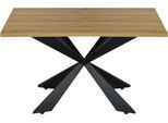 Esstisch OTTO HOME "Soyans", beige (naturfarben), Tische, Damen, B/H/T: 120cm x 75cm x 70cm, Esstisch, modernes Spider Gestell, in vier Breiten, melaminharzbeschichtet, B:120cm H:75cm T:70cm