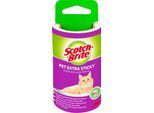 Ersatzrolle für Scotch-Brite™ Fusselroller Pet Extra Sticky, speziell gegen Tierhaare, 4-lagige Klebefläche, 1 Rolle mit 48 Blatt