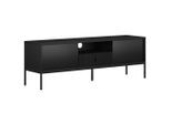 Boxxx Lowboard Maggiore, Schwarz, Holzwerkstoff, 1 Schublade(n) Schubladen, 154.5x52.4x39 cm, Typenauswahl, Beimöbel erhältlich, stehend, Wohnzimmer, Wohnwände, Lowboards, Lowboards stehend