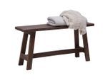 Landscape Sitzbank, Braun, Holz, Mahagoni, massiv, 2-Sitzer, 90x45x25 cm, abwischbar, Esszimmer, Bänke, Sitzbänke